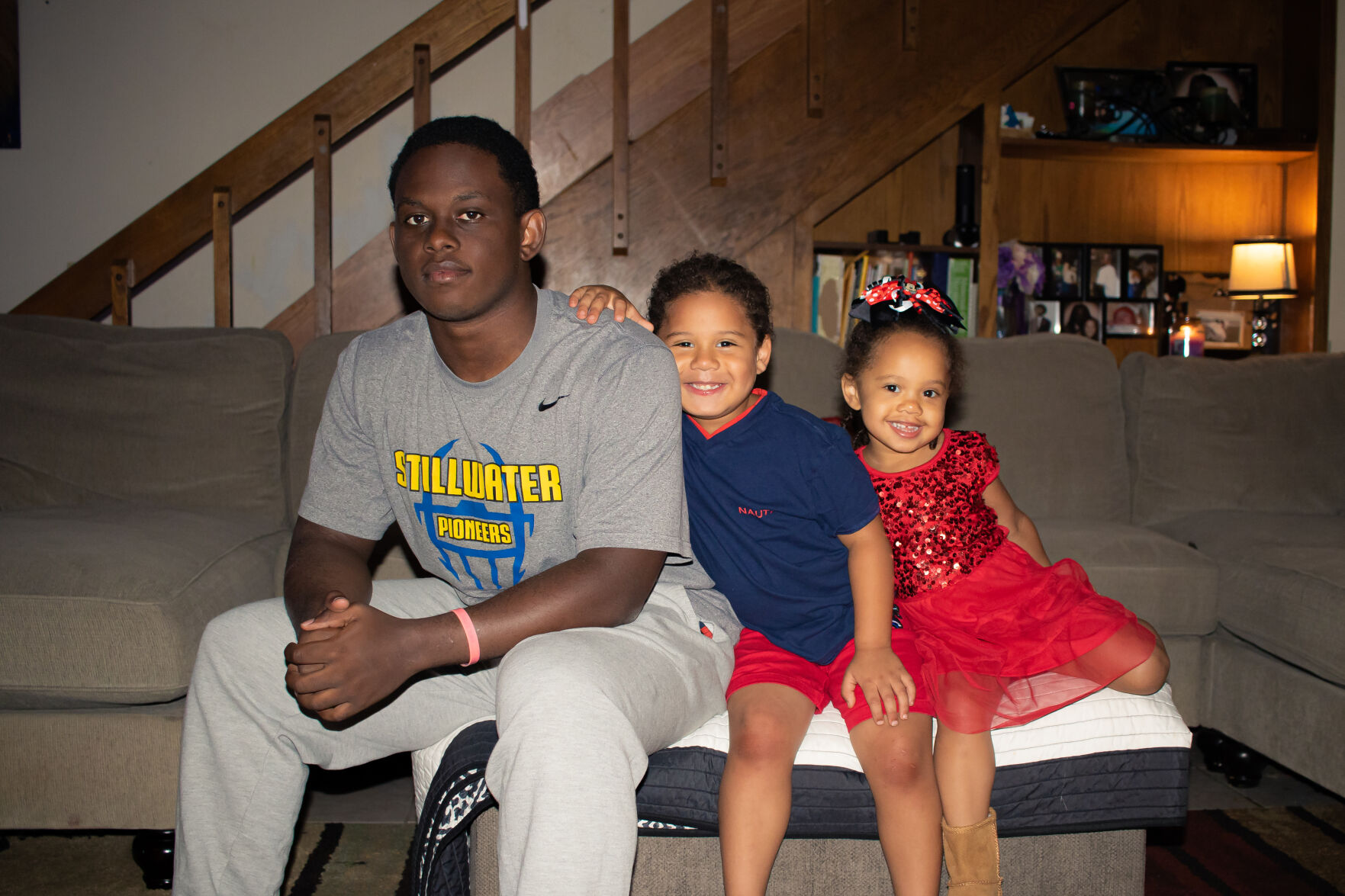Family guy: Stillwater RB Qwontrel Walker does some of his best work at home with three siblings, including one who has autism